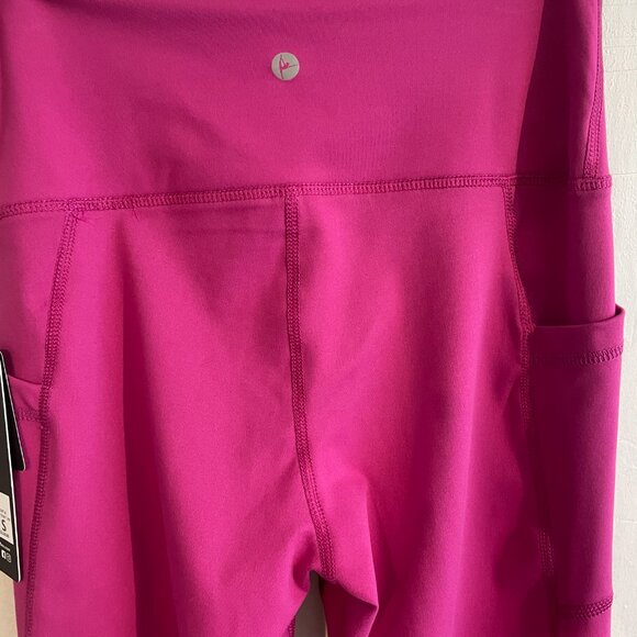 90 Degree By Reflex, Leggings SMALL, Lana Everyday LUX Crop Tight, Fuchsia PINK - Picture 7 of 10